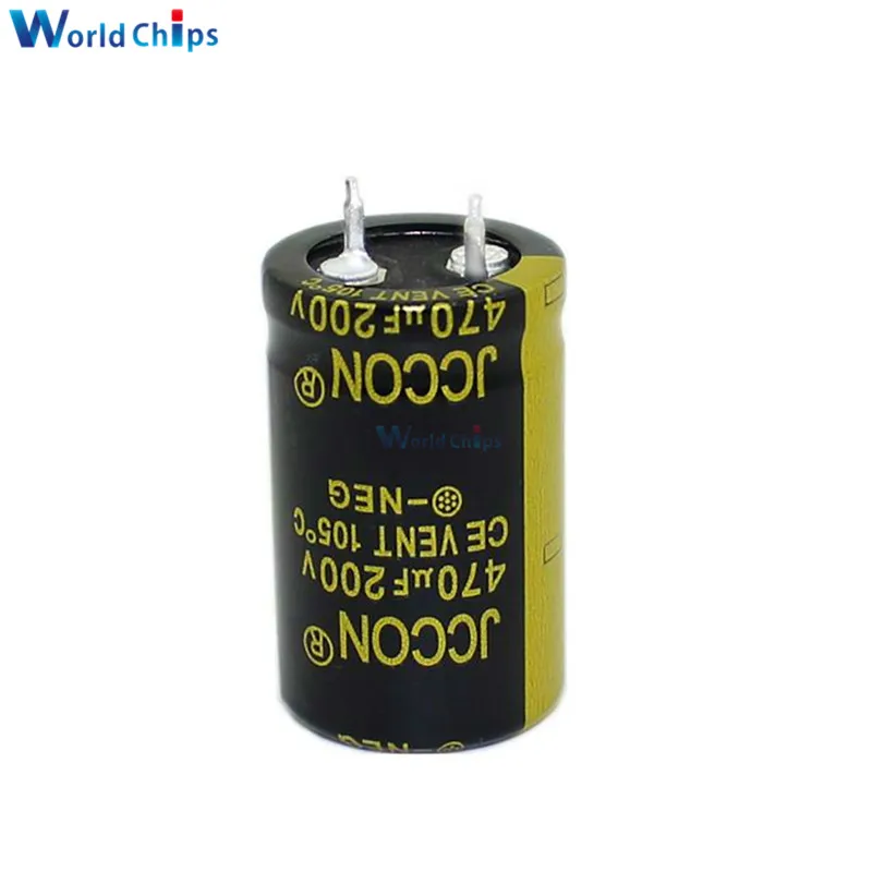 Diymore алюминиевый электролитический конденсатор 200 в 470 мкФ 22X35mm 200V470uF 22х35 мм