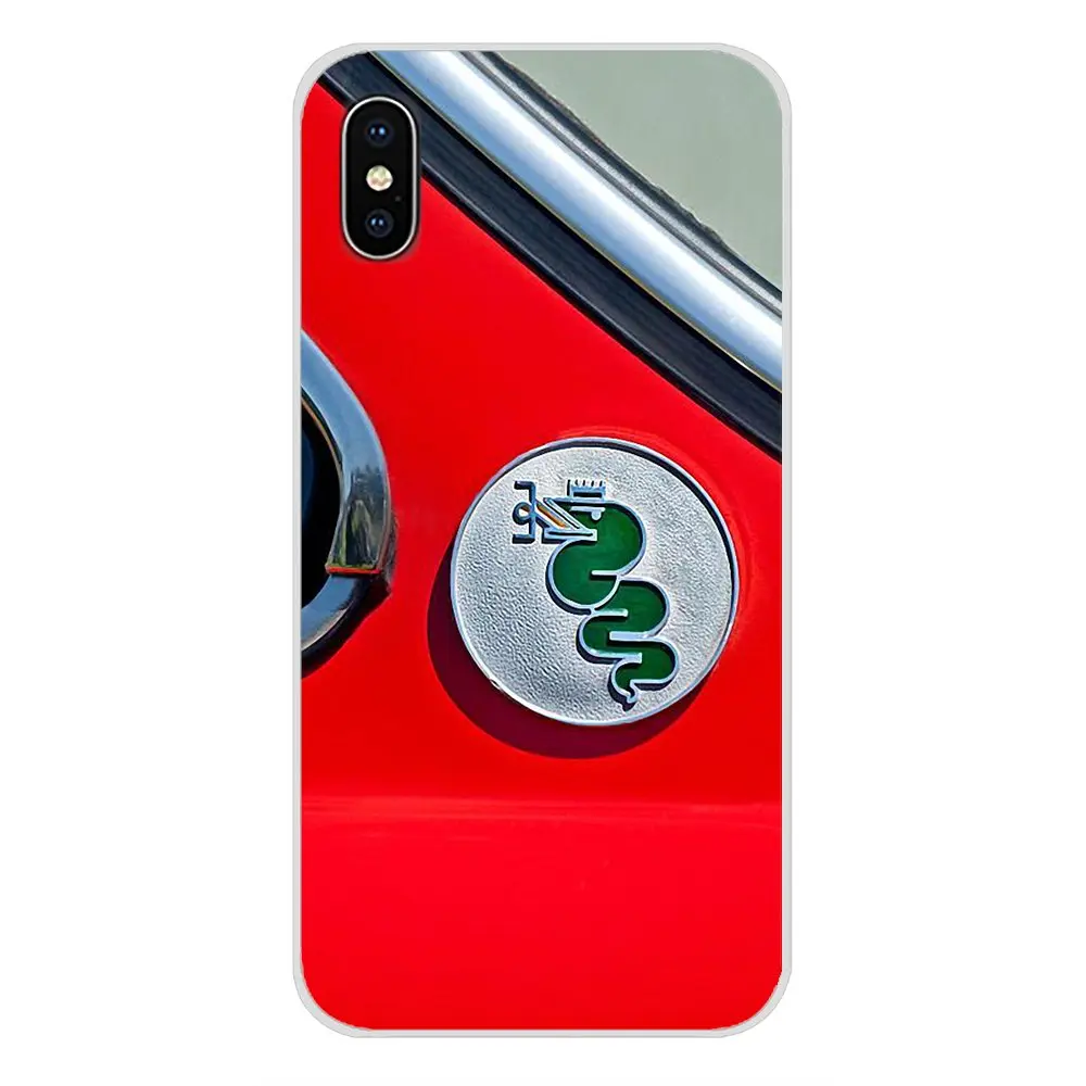 Суперкар Alfa Romeo Логотип прозрачный ТПУ чехол для samsung Galaxy S3 S4 S5 мини S6 S7 край S8 S9 S10