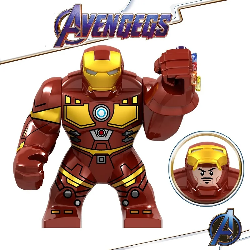 Фигурки Legoed Avengers 4 Endgame Marvel Железный человек танос Infinity Gauntlet модель строительных