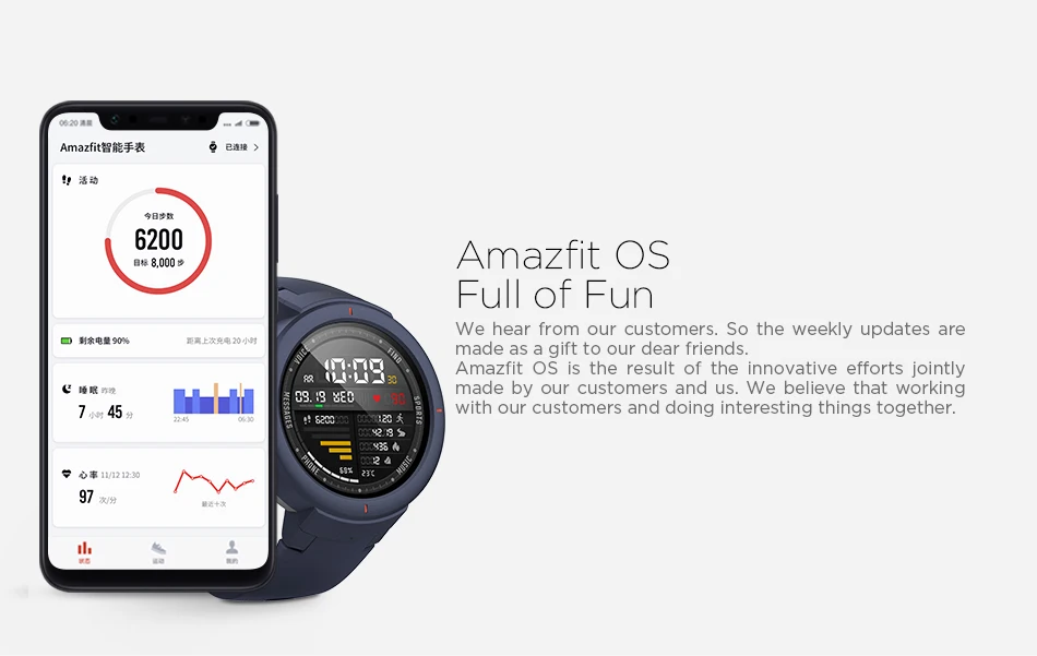 Глобальная версия Huami Amazfit Verge спортивные Смарт-часы GPS Bluetooth воспроизведение музыки вызов ответ смарт-сообщение Push пульсометр