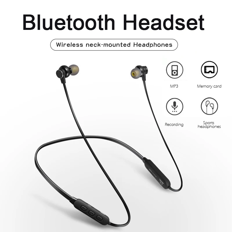 Headset bluetooth sport magnet deals