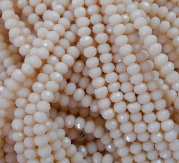 4 мм Керамические фиолетовые персиковые круглые хрустальные бусины 140 шт.