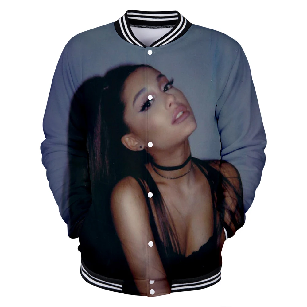 Новинка бейсбольная форма Ariana Grande женские пальто свитер для отдыха студенческие