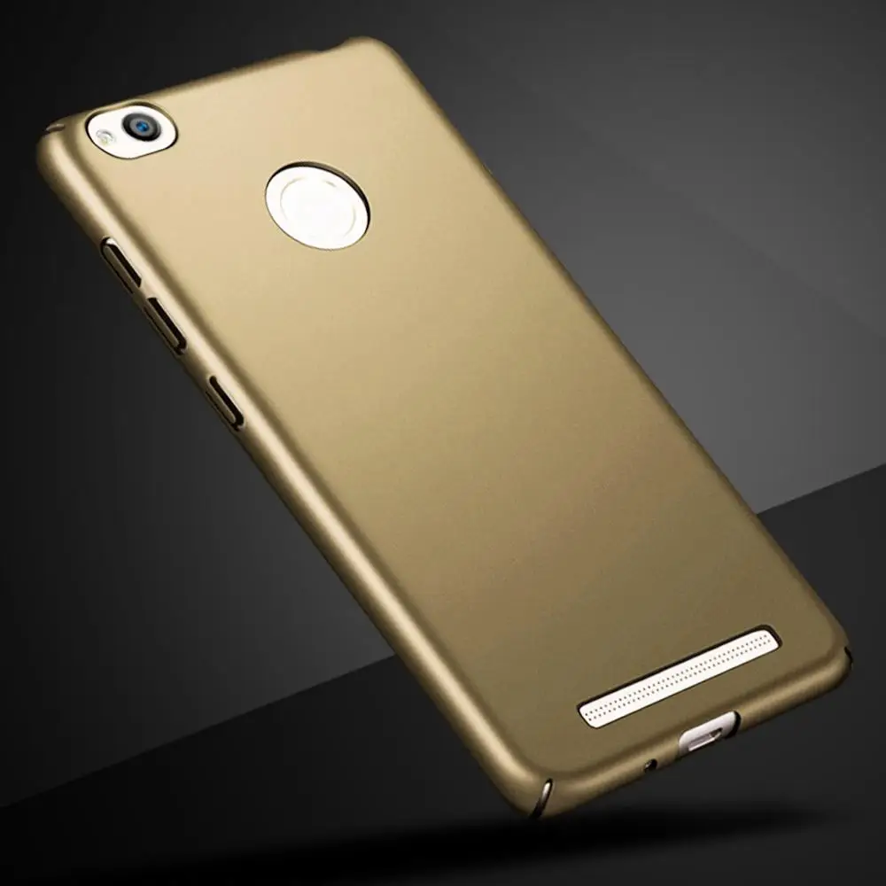 Чехол для Xiaomi Redmi Hongmi 3 S 3 pro 4X чехол для телефона пластиковый жесткий чехол для Xiaomi Redmi 3 S 3pro 4X5,0 Capas Fundas Coque - Цвет: Gold