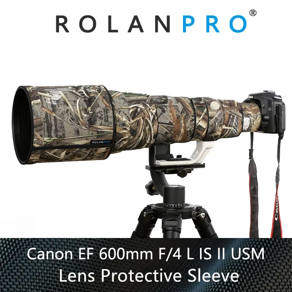 Водонепроницаемый дождевик для камеры ROLANPRO Canon EF 600 мм F/4 L IS II USM защитная крышка