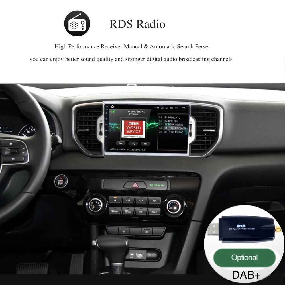 Android 7,1 автомобильный DVD для KIA Sportage с радио gps навигацией автомобильный стерео Мультимедийный Плеер четырехъядерный 16G 1 din 9 дюймов