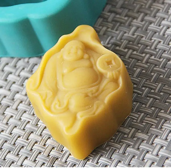Силиконовая форма для мыла Maitreya Buddha ручная работа мини-прессформа эфирного масла