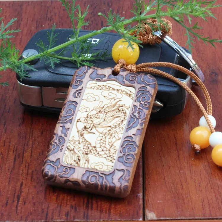 2 шт. Модный высококачественный китайский брелок в виде дракона ювелирные