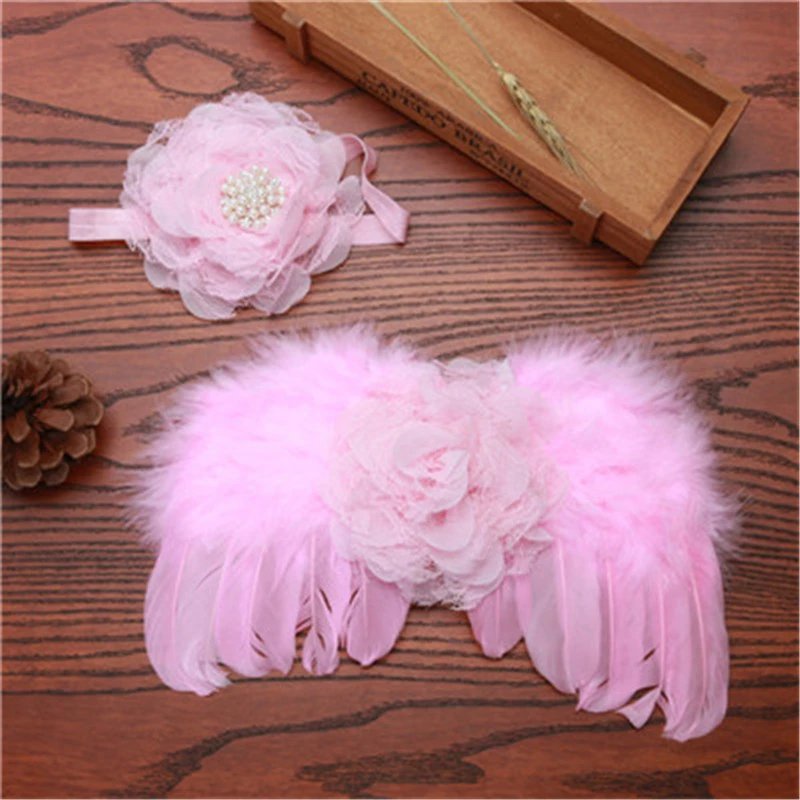 Для новорожденных Подставки для фотографий крючком наряды вязать крылья детский