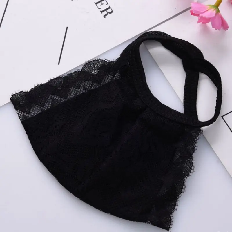 Женская летняя Солнцезащитная двухслойная маска для рта девушек однотонная