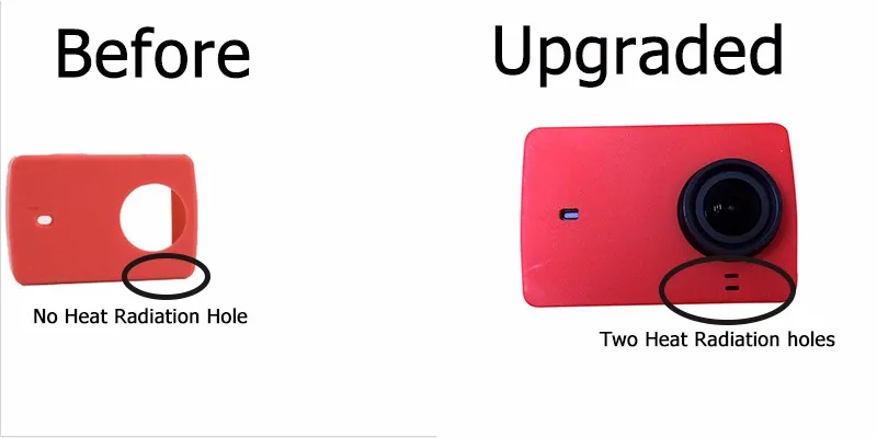 Силиконовый защитный чехол для камеры Tekcam для xiaomi yi 2/xiaomi yi 4 k/yi 4 k plus action camera