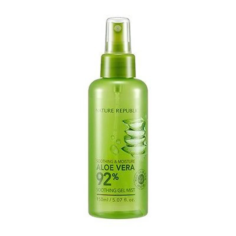 NATURE REPUBLIC Soothing Moisture Aloe Vera 92% Soothing Gel Mist 150ml Face Serum Moisturizer Essence Skin Care Korea Cosmetics
NATURE REPUBLIC Soothing Moisture Aloe Vera 92% Soothing Gel Mist 150ml Face Serum Moisturizer Essence Skin Care Korea Cosmetics