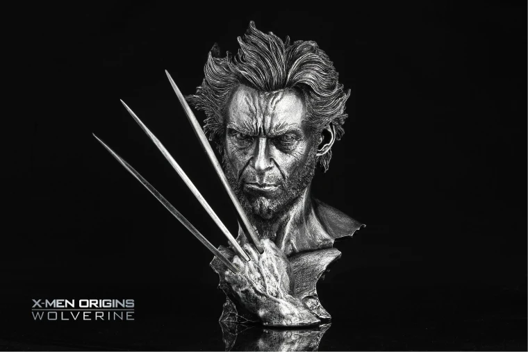 Estartek 1/4 X-MEN Росомаха Хью Джекман медная железная картина бюст статуя+ база для поклонников коллекции и праздничный подарок