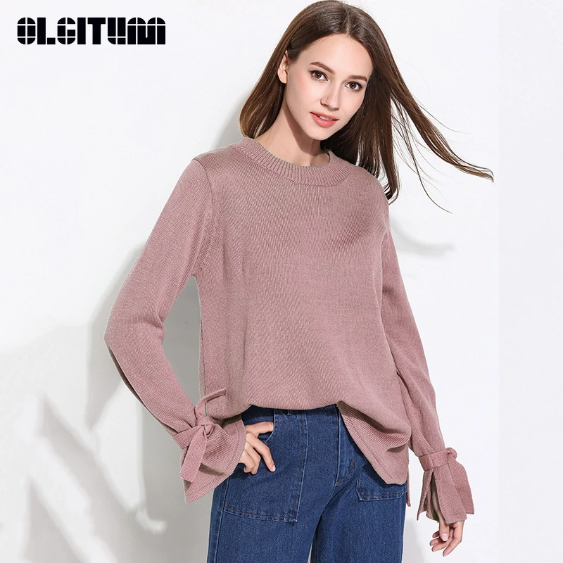 Новинка 2020 Модный повседневный Женский пуловер с круглым вырезом на осень/зиму