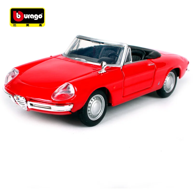 

Bburago 1:32 ALFA ROMEO SPIDER Vintage car Retro Classic Car Diecast Model Car Toy New In Box Free Shipping 43211