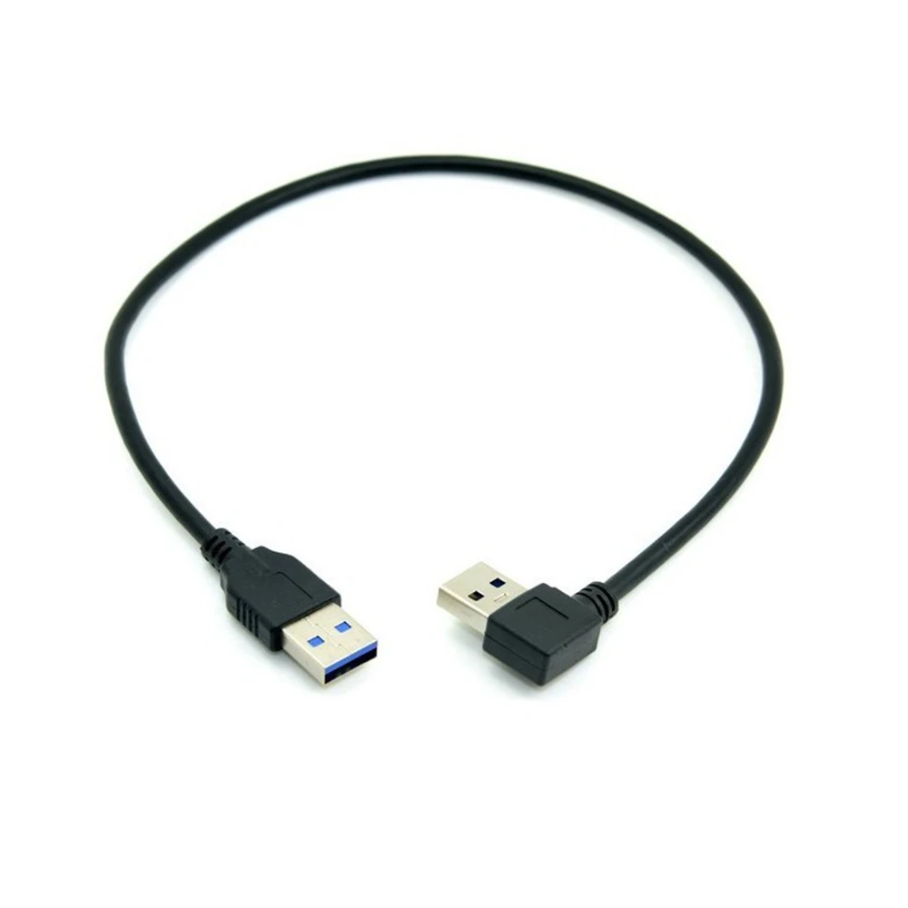 90 градусов правый угловой USB 3 0 USB3.0 Тип A штекер прямой Мужской кабель для передачи