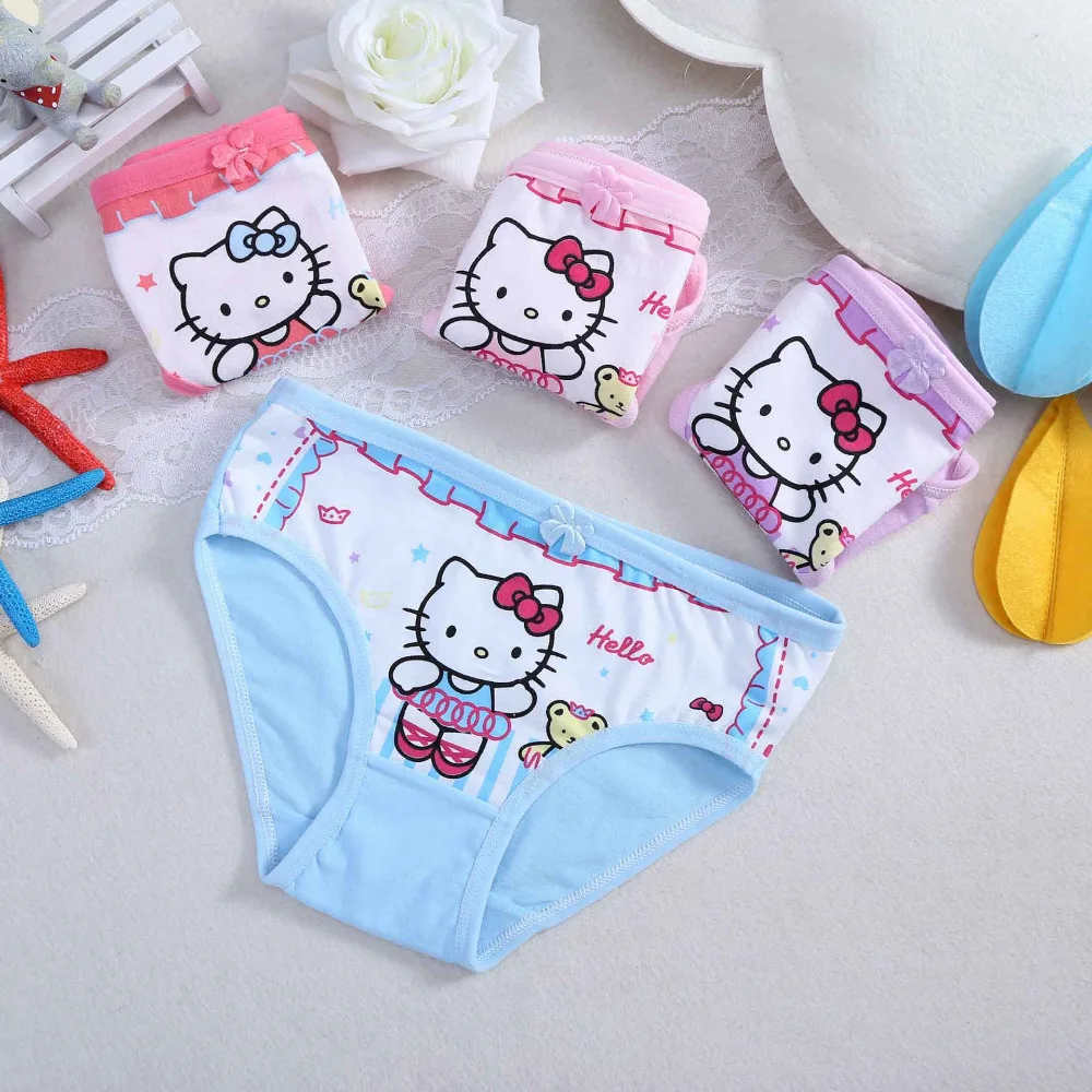 Трусики для маленьких девочек нижнее белье из мягкого хлопка с рисунком милого