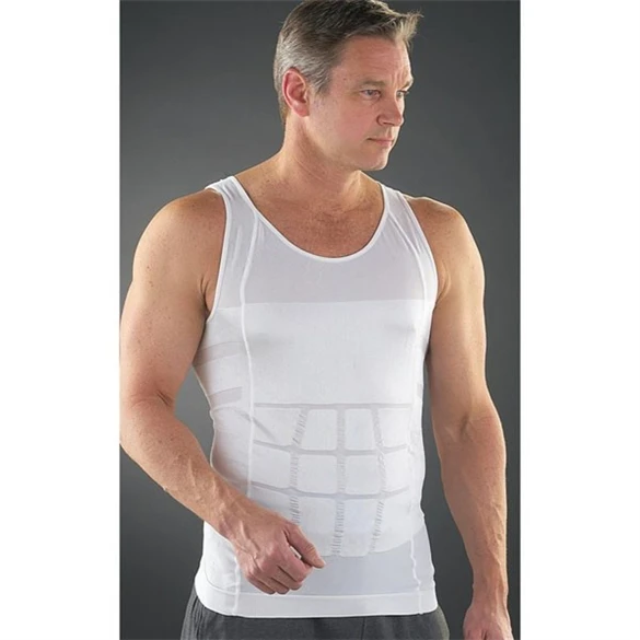 Мужской шейпер жилет для похудения живот талия нижнее белье|shirt|underwear coolmaxshirt tie grey