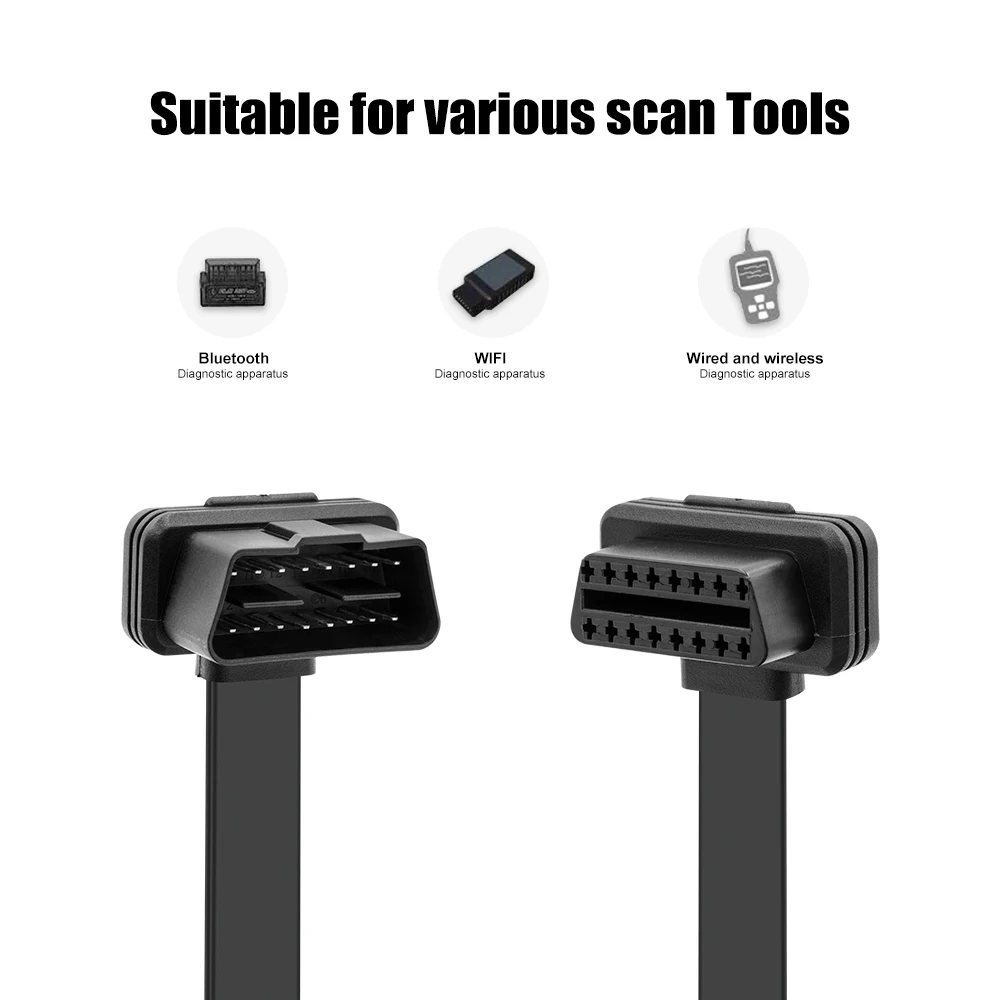 OBD2 удлинитель полный 16 pin с переключателем для ELM327 V1.5 с PIC18F25K80 ELM 327 obd obd2 Авто диагностический сканер автомобиля инструмент