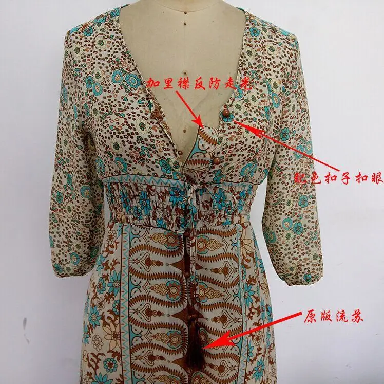 Летние женские длинное платье в европейском и американском стиле с рукавами Boho