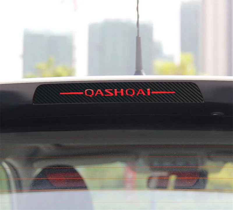 Углеродное волокно высоко установленный стоп-сигнал автомобильные наклейки для