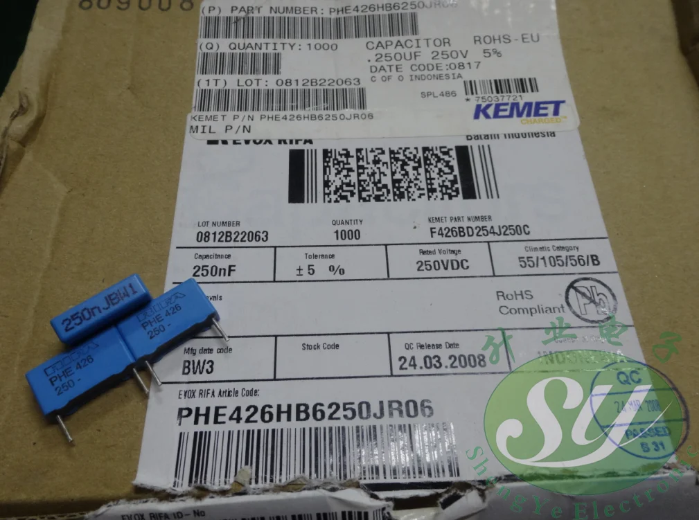 2019 горячая распродажа 10 шт./30 шт. серии RIFA PHE426 0 25 мкФ/250v 250nf u25 254 новый пленочный