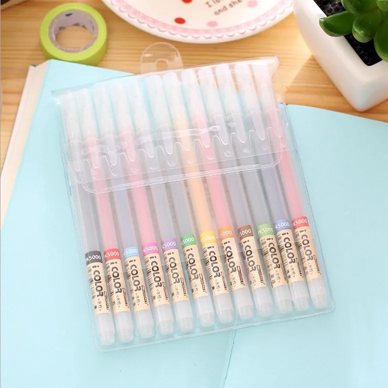 Цветная гелевая ручка DIANSHI PK5000 12 шт.|colored gel pens|gel pengel pen color |