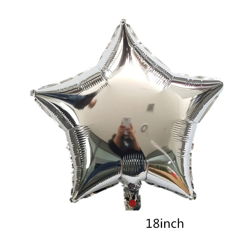 silver star Ракета, космонавт, фольгированные шары для маленьких мальчиков, конфетти, латексные шары, игрушки для празднования дня рождения, украшения для детей, космические шары - Цвет: silver star