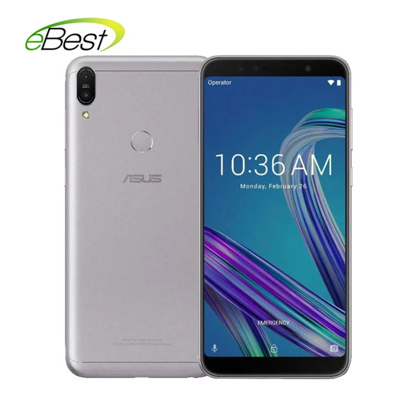Смартфон Asus ZenFone Max Pro(M1) ZB602KL, 4 ГБ, 64 ГБ, SnapDragon 636, Android 6,0 '', 18:9, FHD, телефон с функцией распознавания лица, 5000 мАч, мобильный телефон