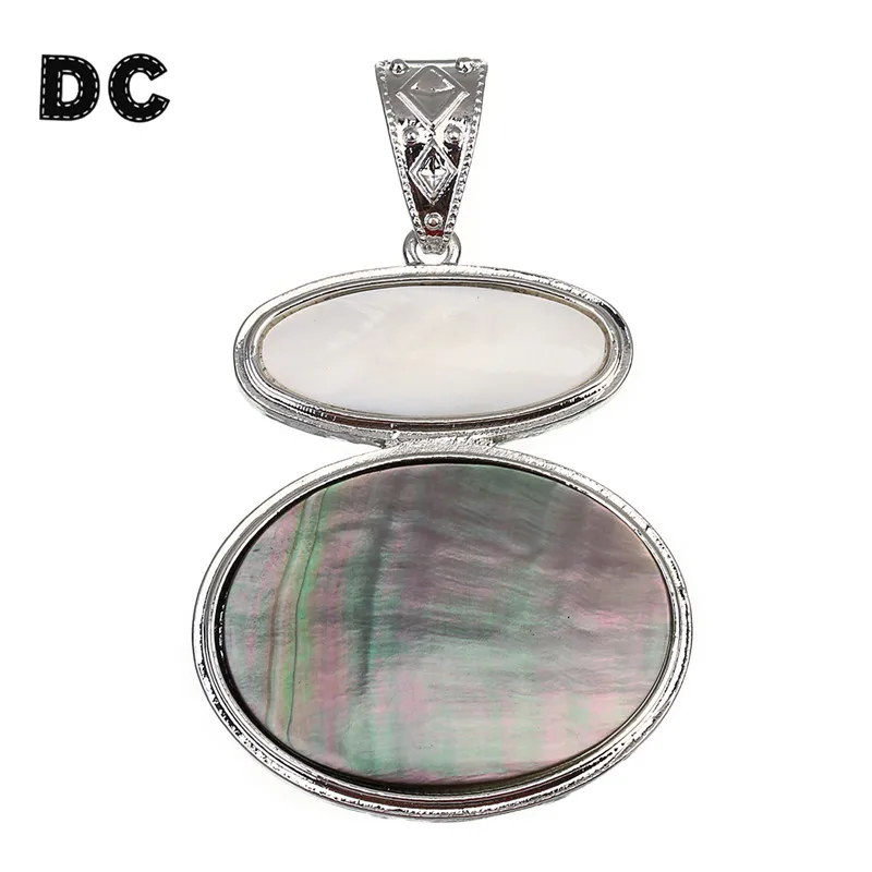 DC 1 шт. винтажная большая дыра зеленый белый корпус натуральный овальный камень