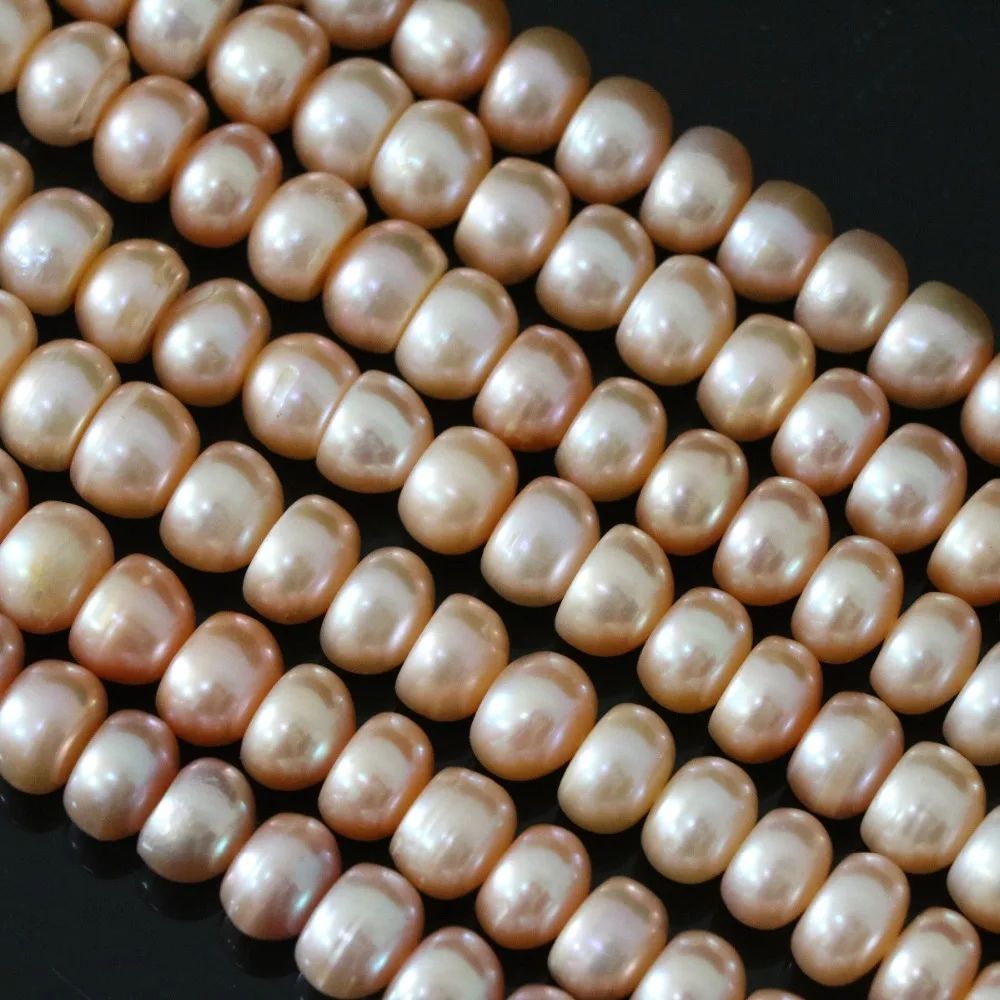 Браслет из натурального пресноводного жемчуга 9 10 мм натуральный abacus свободный