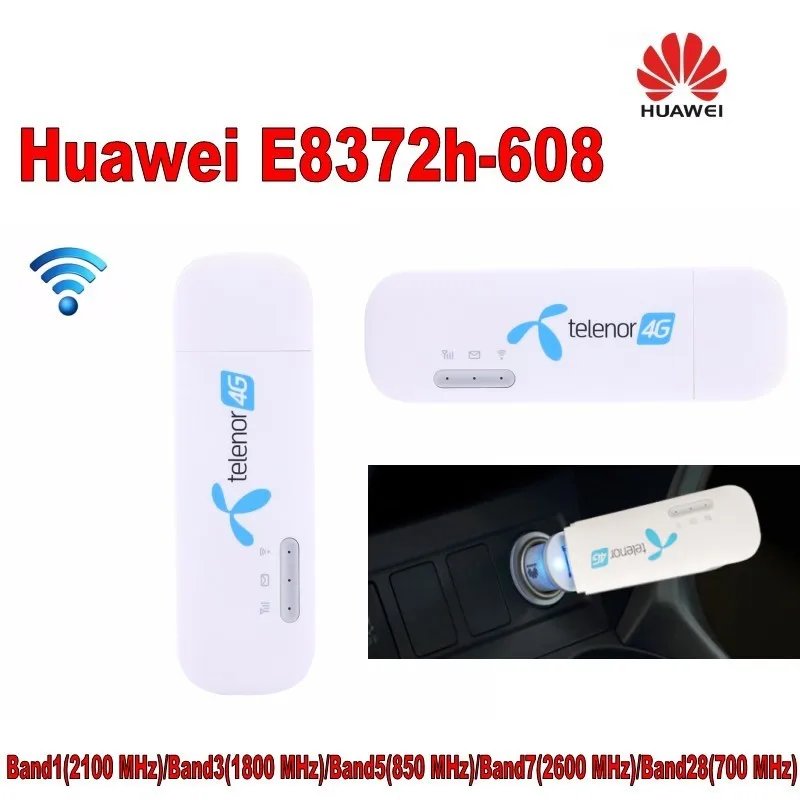 100 шт разблокированный Huawei E8372 E8372h 608 Wingle LTE Универсальный 4G USB модем автомобильный
