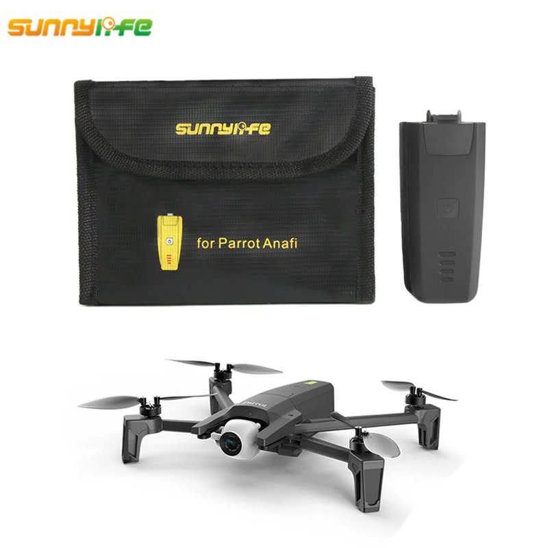 Чехол для хранения аккумуляторов Sunnylife Parrot ANAFI LiPo защитный футляр защиты от