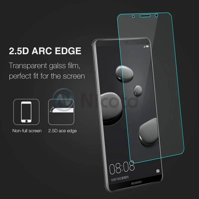 Nicotd для Huawei Mate 10 Pro закаленное стекло 9H защита от отпечатков пальцев 10Pro экрана