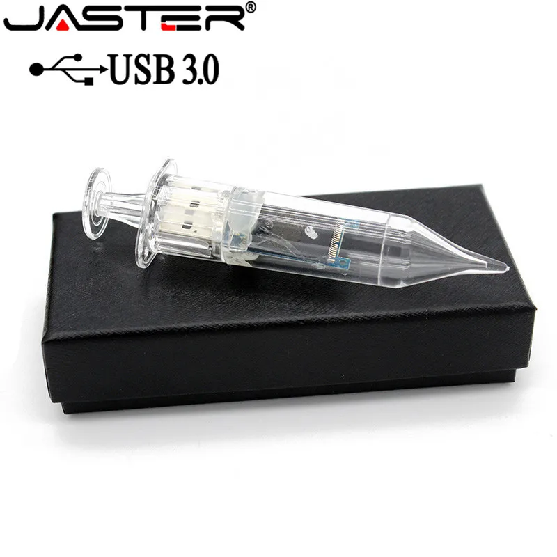 JASTER USB 3,0 эмуляционный Доктор Шприц USB флеш-накопитель доктор инжектор с подарочной коробкой ручка-накопитель Флешка 4 ГБ 16 ГБ 32 ГБ 64 ГБ