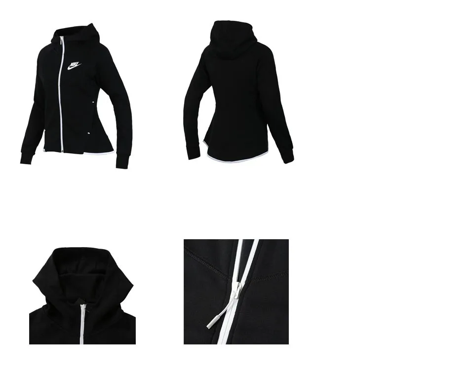 Новое поступление NIKE TCH FLC WR HOODIE FZ Для женщин куртка с капюшоном Спортивная