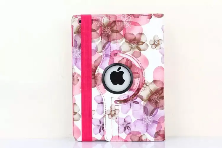 Peach flower case Чехол для iPad 9,7 5-го 6-го поколения Air 1 Air 2 Air2 360 Вращающийся Цветок противоударный умный чехол для девочек для iPad 9,7 - Цвет: Peach flower case