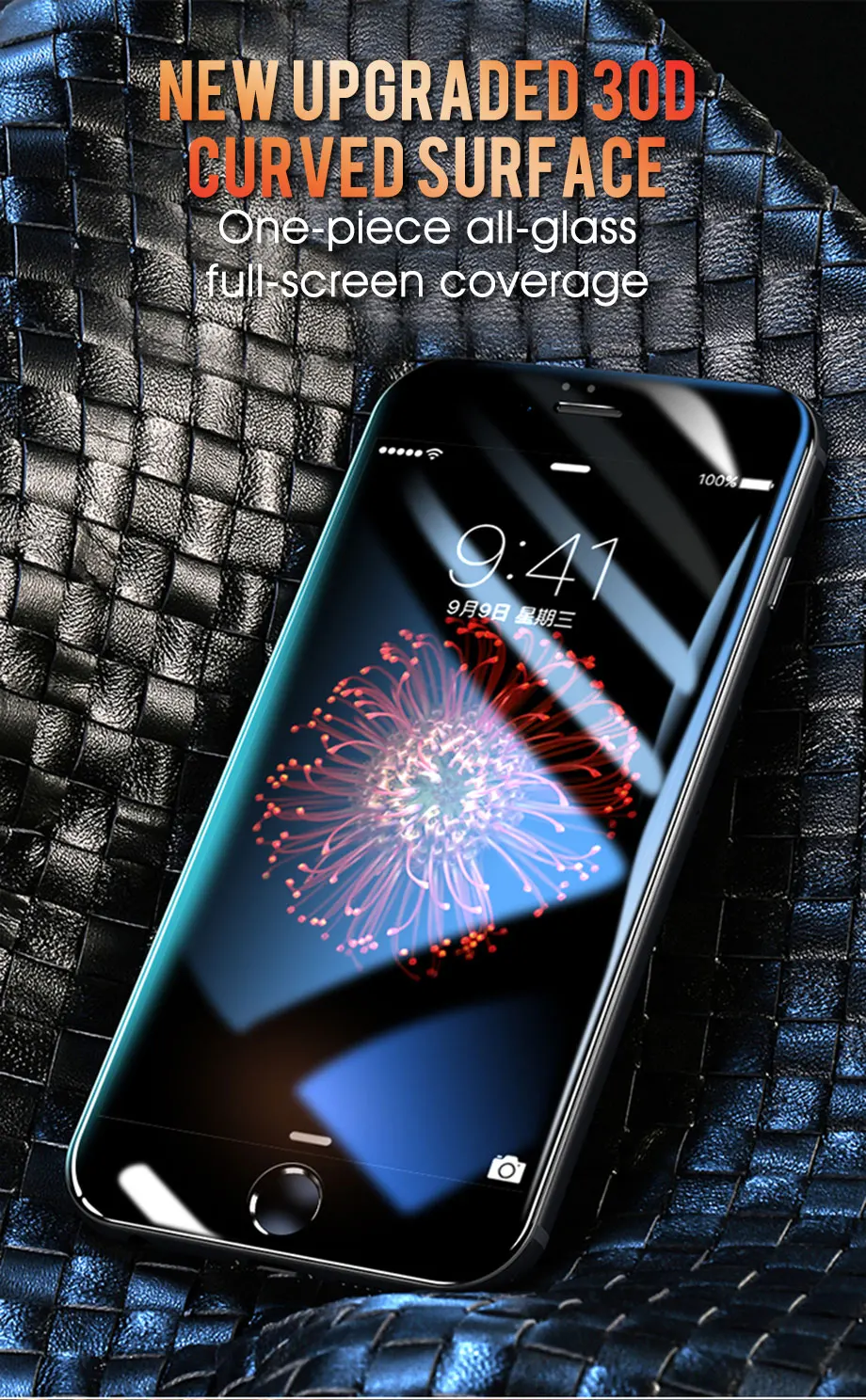30D полное защитное стекло с закругленными краями для iPhone 7 8 6 6S Plus, закаленное защитное стекло для X XR XS Max