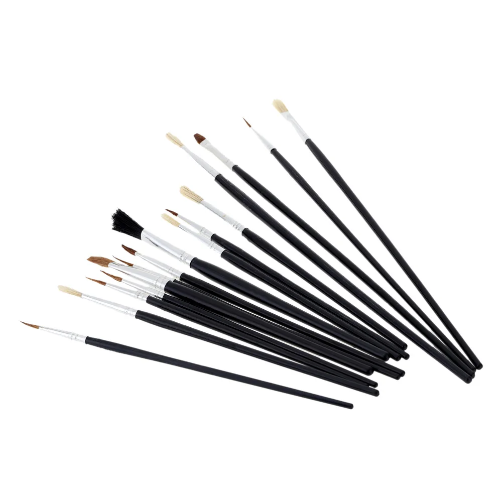 Набор кистей для рисования с щетиной 15 шт.|hair paint brush|paint brushpaint brush set |