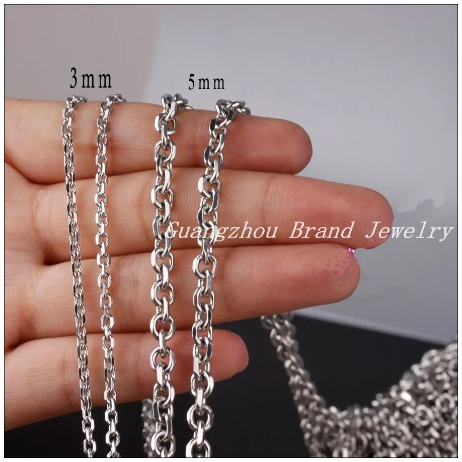 Цепочка с крестом для мужчин и женщин ювелирное изделие из нержавеющей стали 316L