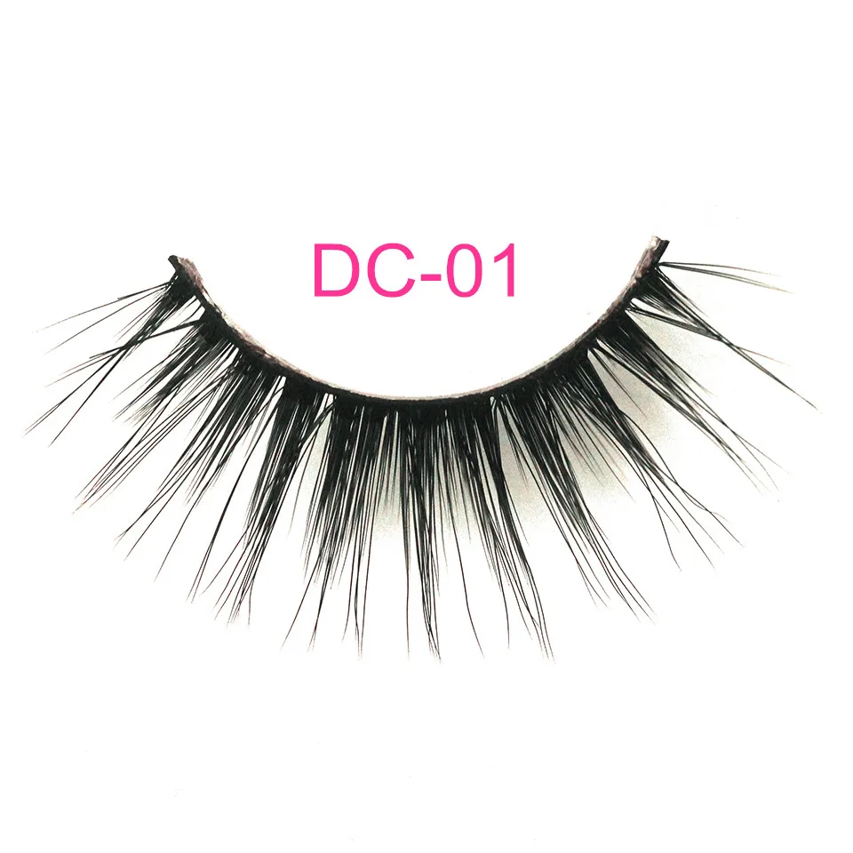 DC-001 NEWCOME 24 стиля 3D 6D накладные ресницы из норки полная полоса ресницы ручной работы мягкие ресницы Think Cross наращивание ресниц макияж - Цвет: DC-001