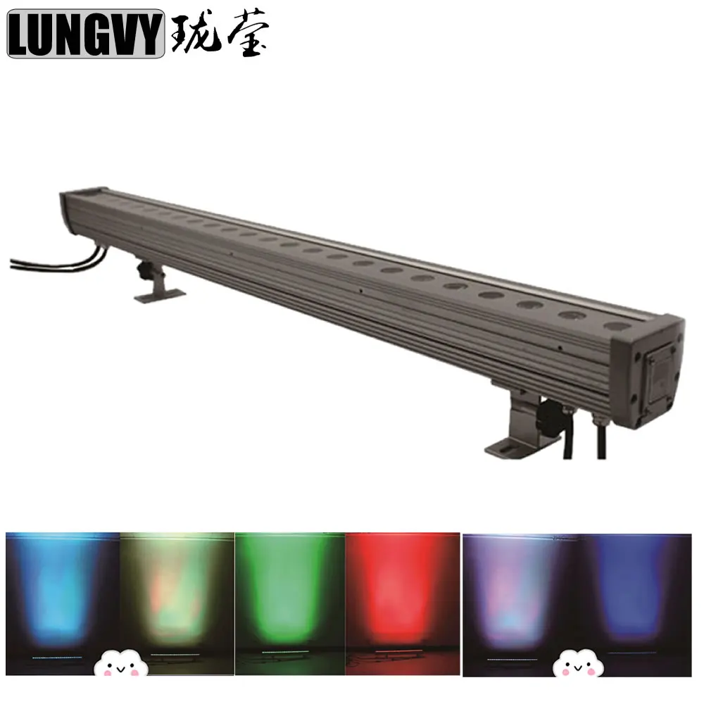 

Free Shipping 24x3w 3in1 RGB Waterproof Outdoor Led Wall Washer For Wedding Party Show Events Stage Decoration DMX Light
