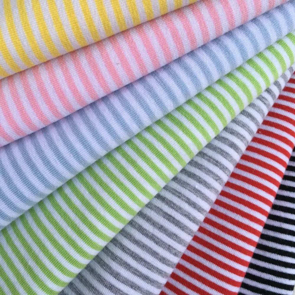 

1pc Diy Handmade Doll clothes material 2mm stripe cotton Lycra knit fabric for Sewing Blyth clothes T-shirt socks 50*40cm