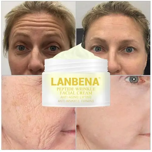 Крем для лица от морщин LANBENA peptide антивозрастной Отбеливание кожи лифтинг