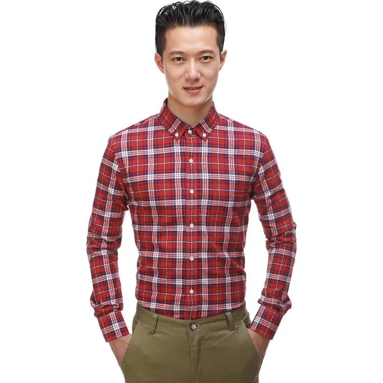 Мужчины зима осень теплая одежда slim подходят плед однобортный свободного покроя