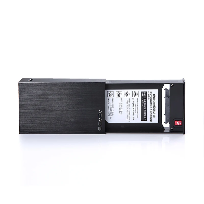 Корпус Acasis для дисков RAID0 RAID1 2 ТБ USB3.0 eSATA 5 дюйма алюминиевый сплав Гбит/с|acasis dt-s2|raid