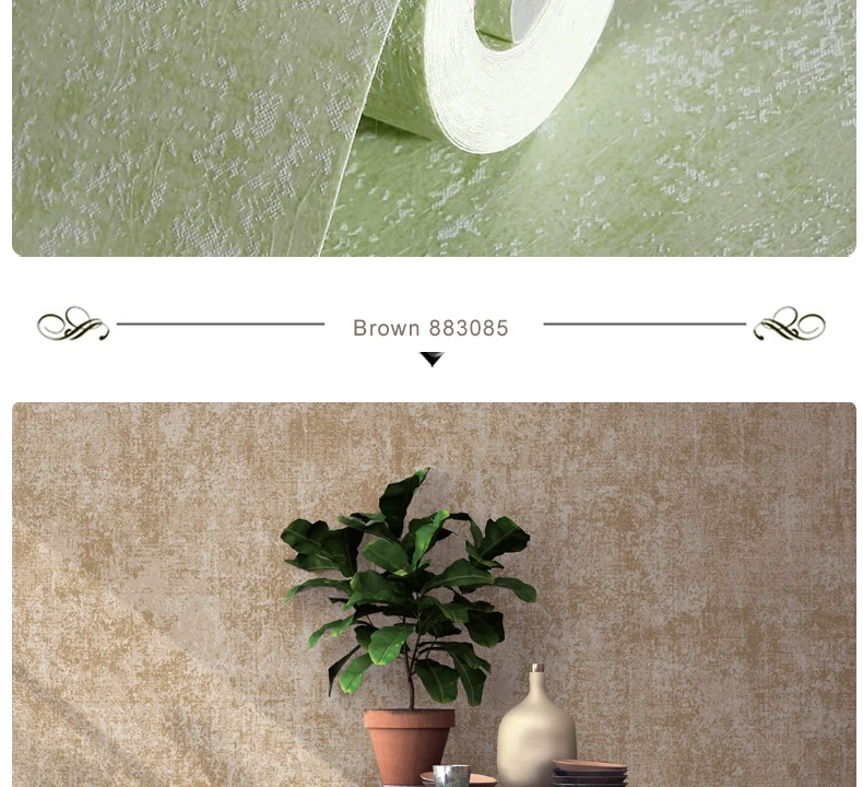 Качественные плотные винтажные сплошные обои домашний декор длинные волокна нетканые обои для стен гостиной спальни ТВ фон