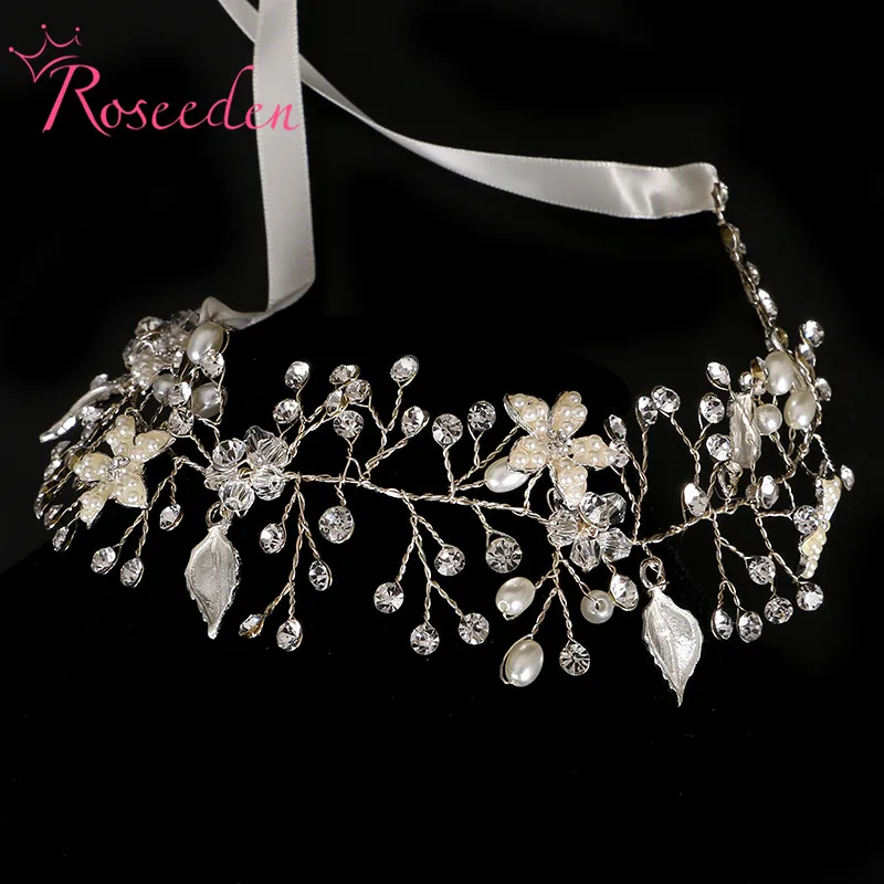 Модные цветочные свадебные украшения для волос ручной работы аксессуары