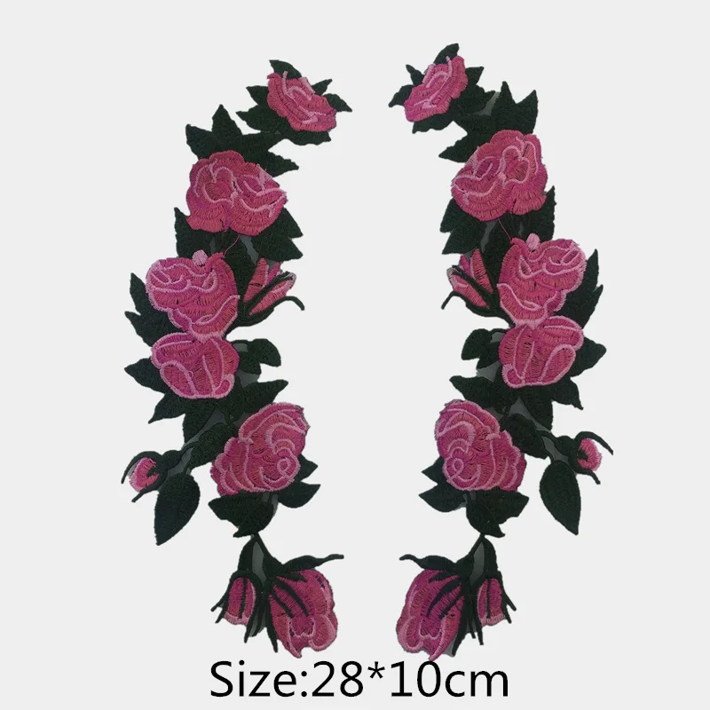 2 шт./компл. цветок parches Ropa Наклейки для одежды аппликацией Вышивка Нашивки para la