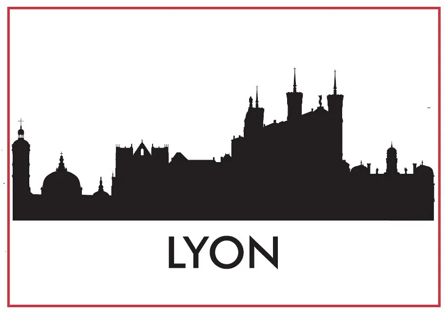 Металлическая плитка сувенир 78*54*3 мм Лион Skyline подарок 20444|magnet gift|souvenir magnetmetal magnet |